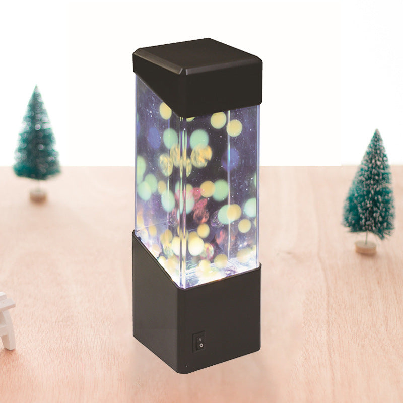 Mini Colorful LED Jellyfish Night Lights Home Decoration Volcano Lights Jelly Lights Small Fish Lights Romantic Atmosphere Lights