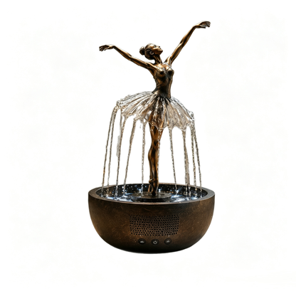 Ballerina Waterfall Bluetooth Speaker Fountain