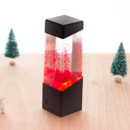 Mini Colorful LED Jellyfish Night Lights Home Decoration Volcano Lights Jelly Lights Small Fish Lights Romantic Atmosphere Lights